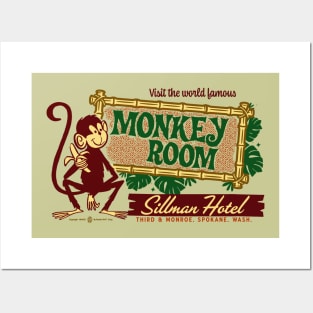 World Famous Monkey Room Vintage Spokane Washington Posters and Art